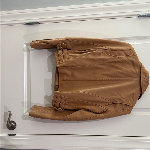 Michael Kors Brown Leather Jacket - Picture 6 of 6